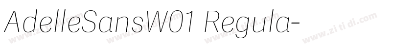 AdelleSansW01 Regula字体转换 AdelleSansW01 Regula字体转换